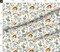 Various Fabrics by the Yard or Fat Quarter Jungle Friends White Kids Safari Animal Nursery Lion Elephant Giraffe Zebra Rhino Cheetah Scale Wild Animals Custom Printed Fabric by Spoonflower